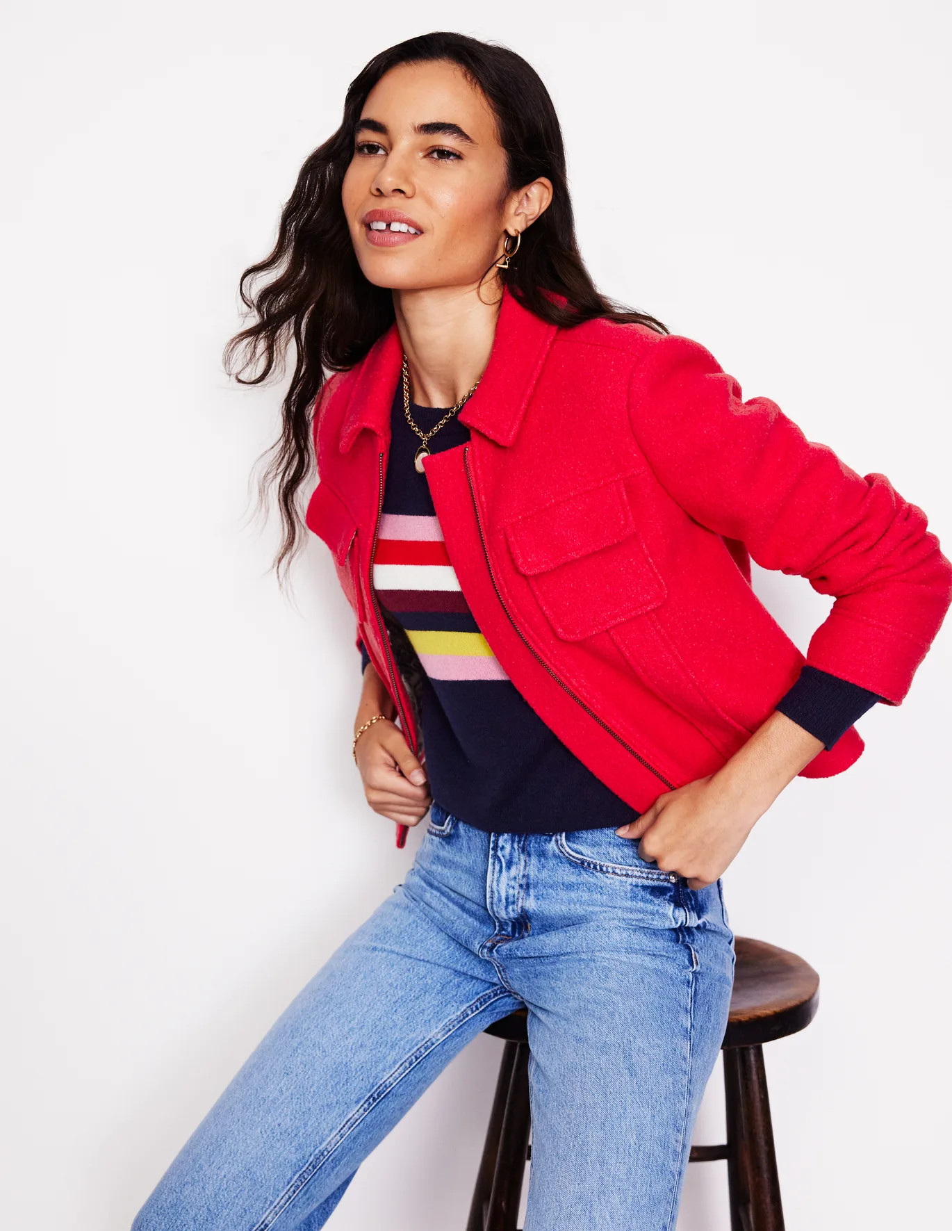 Wool Zip Through Jacket | Boden (US)