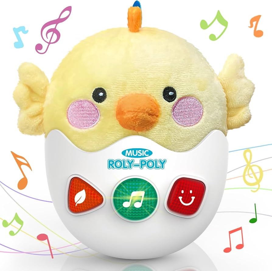 Baby Toys 0-6-12 Months, Plush Chick Musical Toys, Cute Stuffed Animal Infant Toys with Light & S... | Amazon (US)