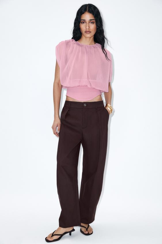 BALLOON TROUSERS WITH DARTS | Zara AU