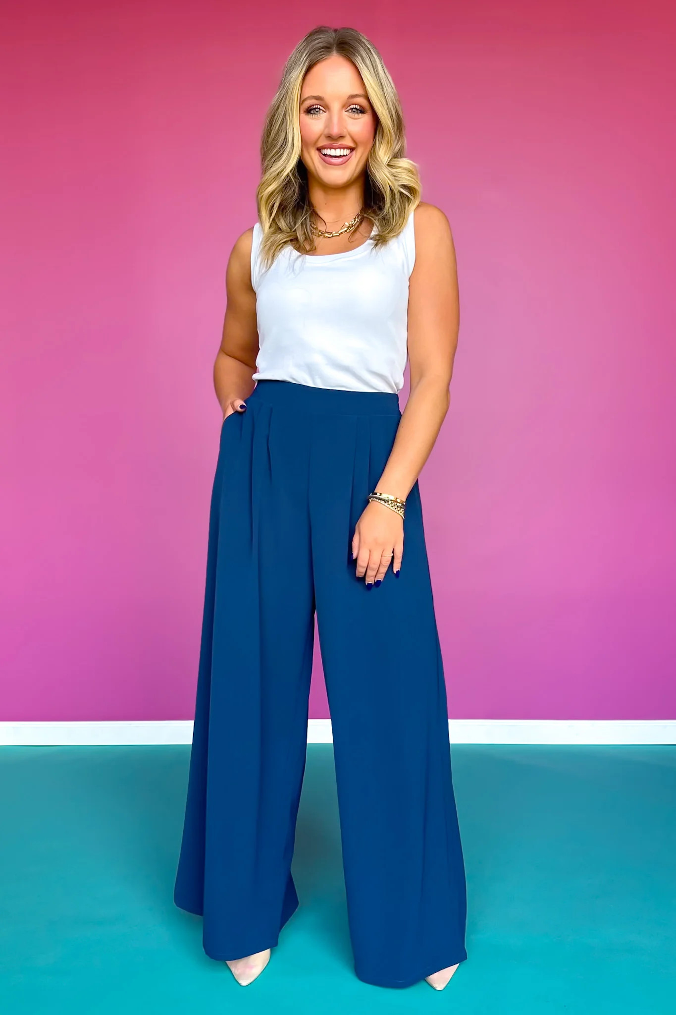 SSYS Jules Trouser Pants In Navy | SSYS