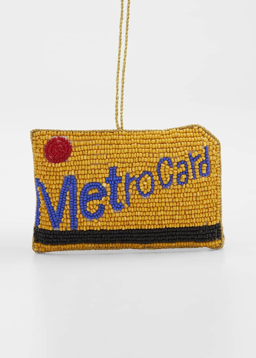 Metrocard Beaded Ornament | Bergdorf Goodman