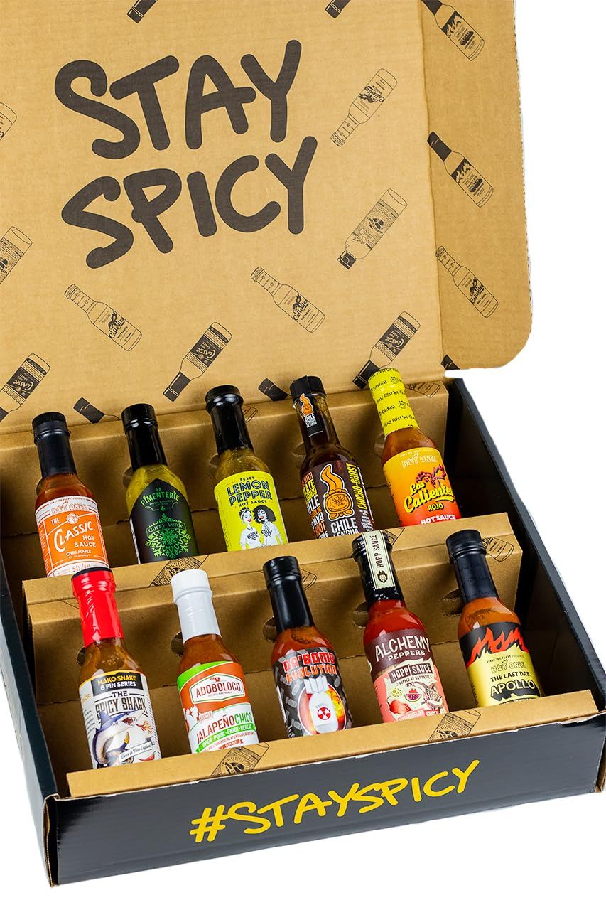 Hot Ones Season 21 Lineup, Hot Sauce Challenge Kit Made with Natural Ingredients, Unique Condimen... | Amazon (US)