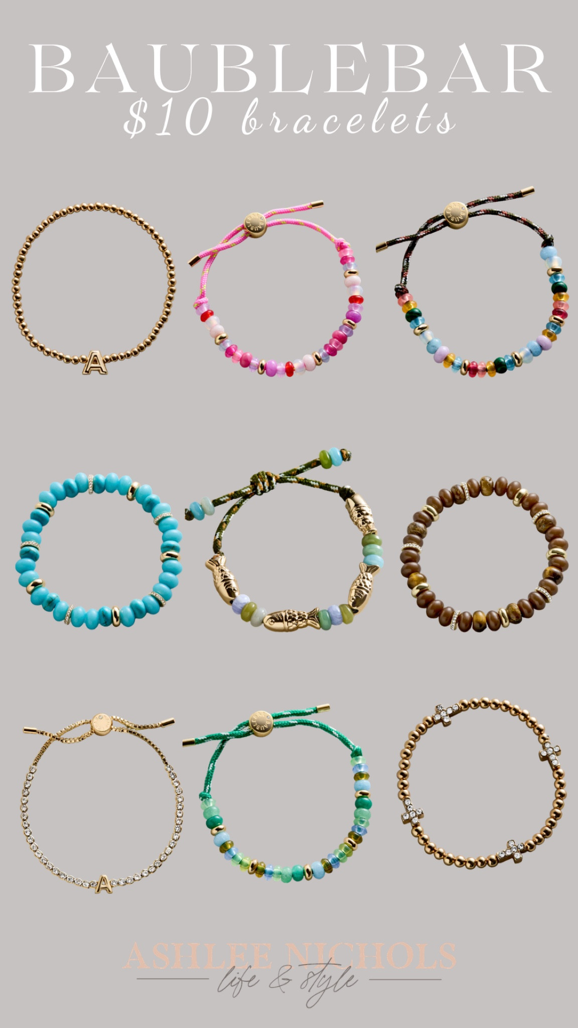 $10 bracelets from Baublebar 