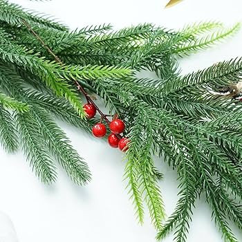 9ft Christmas Garland Decoration,Christmas Norfolk Pine Garland,Artificial Pine Greenery Garland ... | Amazon (US)