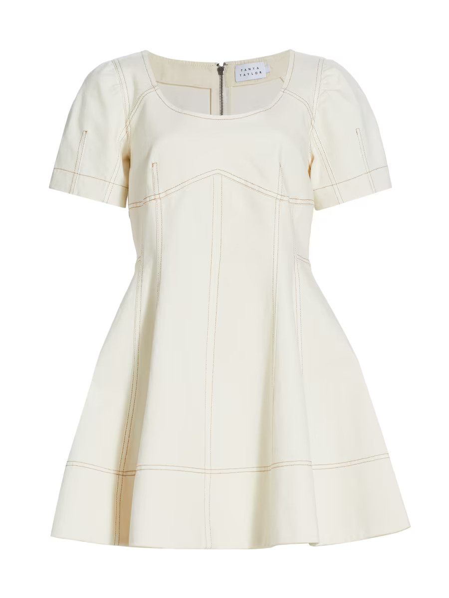 Tanya Taylor Mia Denim Minidress | Saks Fifth Avenue