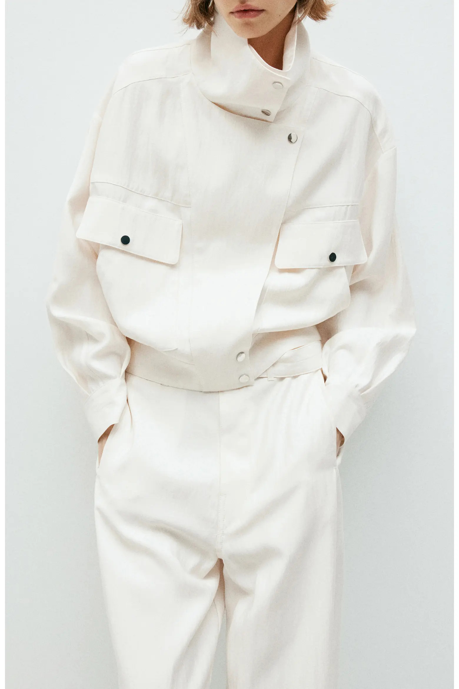 MANGO Marie High Neck Jacket (Women) | Nordstrom | Nordstrom