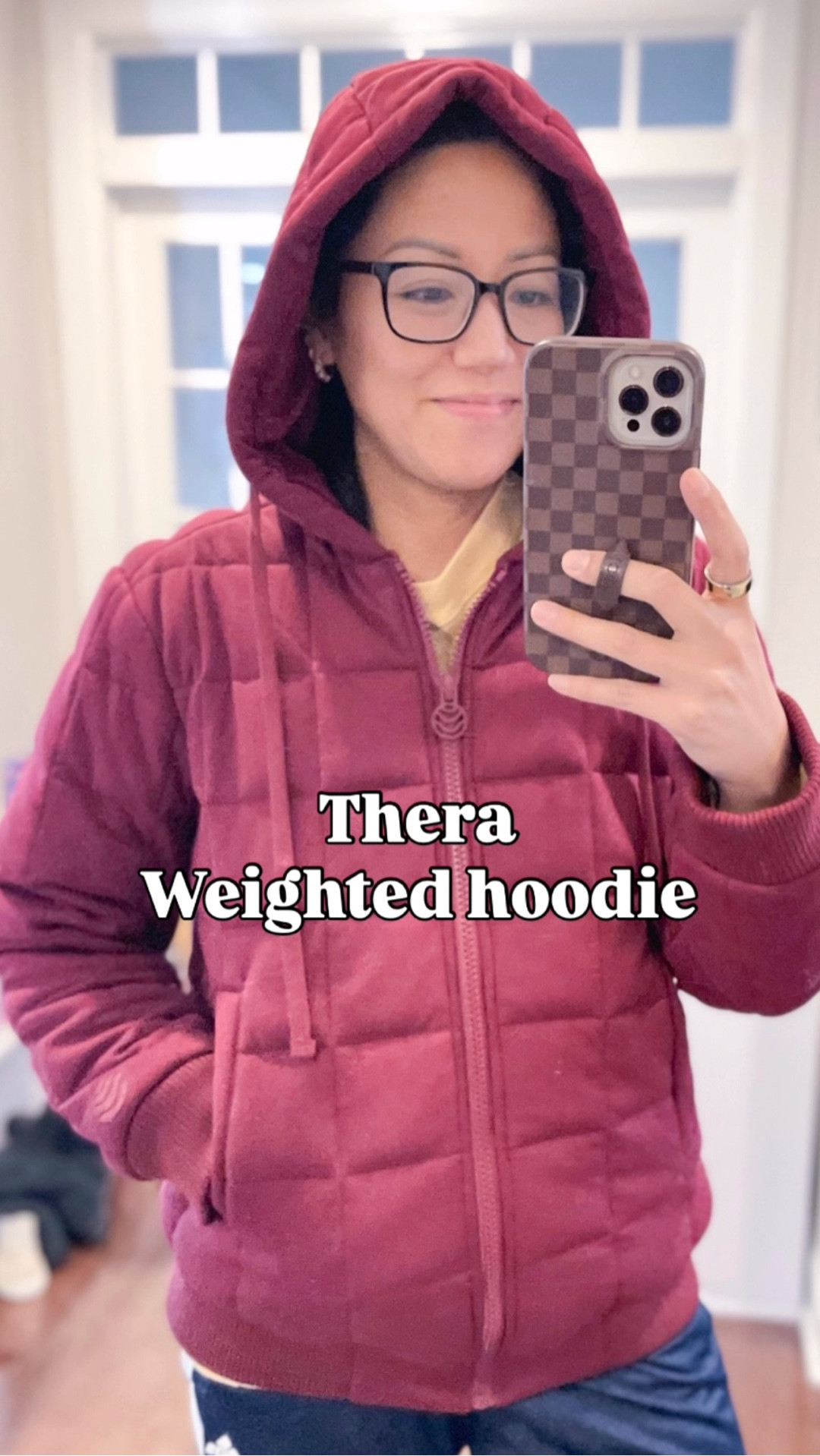Wearing size small
Weighted hoodie
 
#ad #therabrand 

#LTKSaleAlert #LTKSeasonal #LTKOver40
