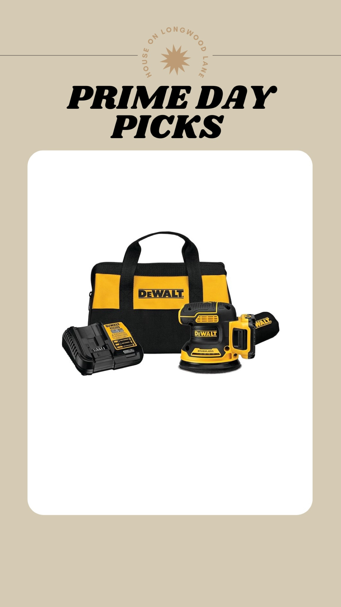 #PrimeDay picks! If you’re in the market for a DeWalt sander, this is a great option. Save 28%! 

#LTKSaleAlert #LTKHome