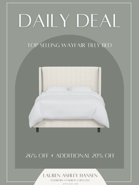 This top selling bed frame from Wayfair is 26% off right now with an additional 20% off! It looks high end, great quality, comes in tons of colors, and easy to assemble! 

#LTKSaleAlert #LTKStyleTip #LTKHome