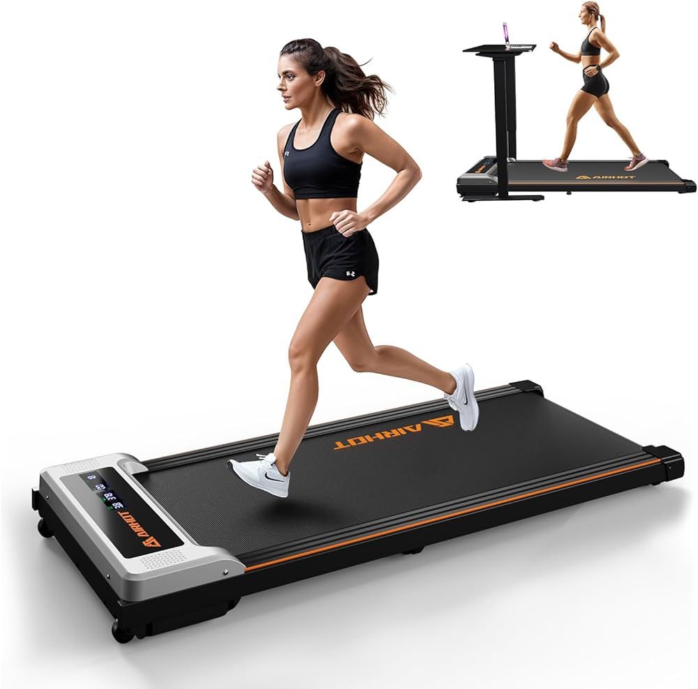 Walking Pad Treadmill, 2.5HP Under Desk Treadmill with Remote Control & LED Display, Quiet Desk T... | Amazon (US)