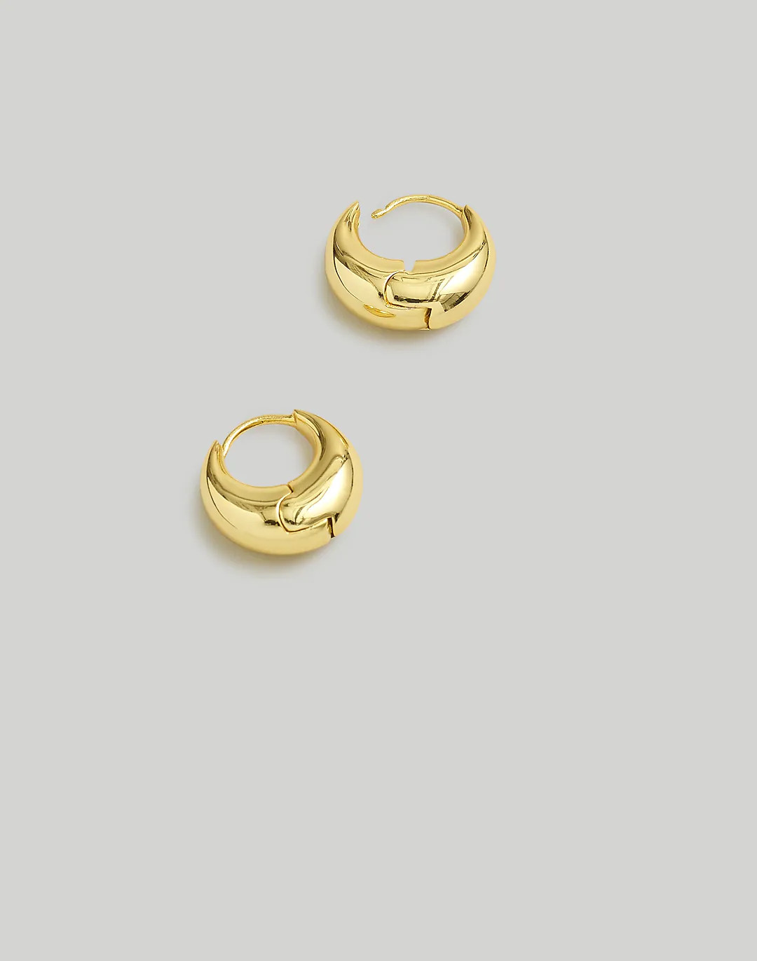 Puffy Medium Hoop Earrings | Madewell