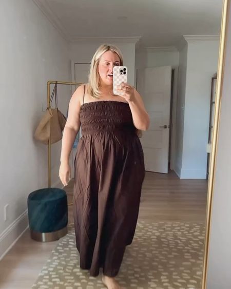 Loving this brown maxi going into summer! This would be so cute with a cardigan thrown over or with a pair of gold heels! 

#LTKMidsize #LTKStyleTip #LTKFindsUnder100