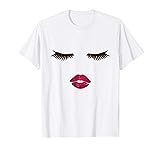 Eyelash Lips Lipstick Lash T-Shirt | Amazon (US)