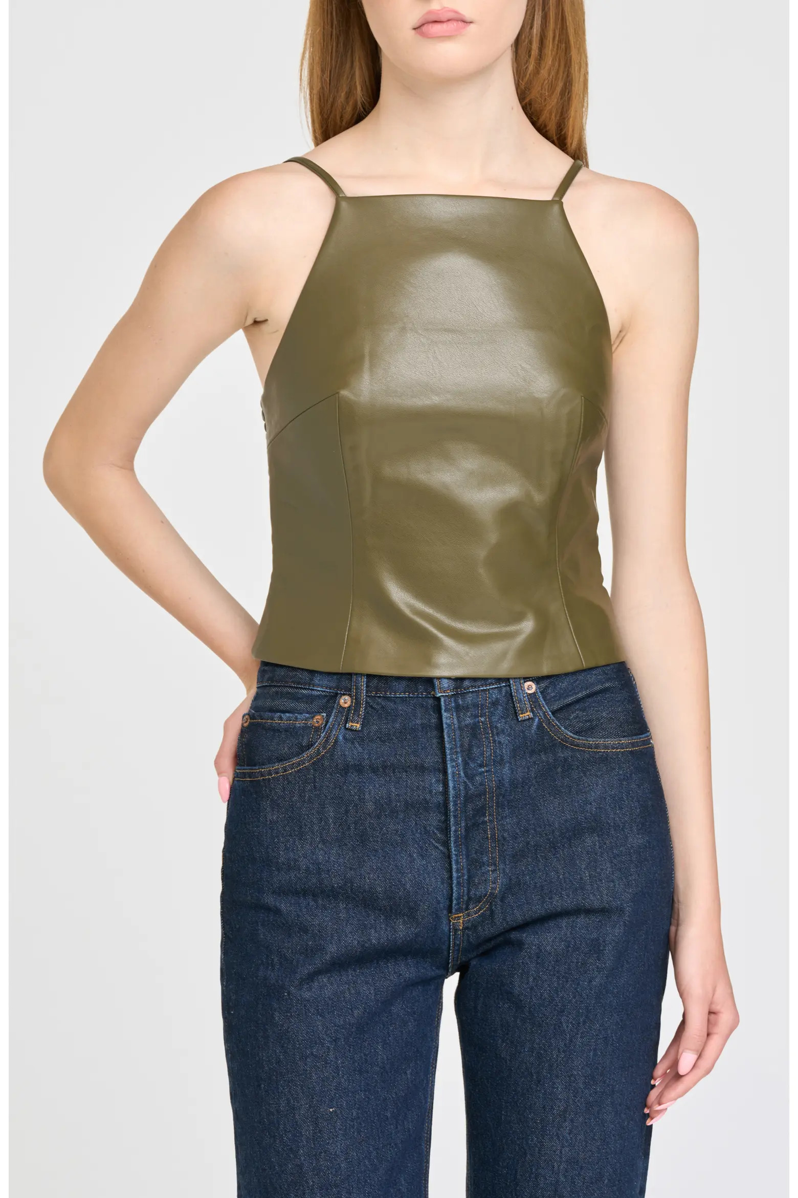 Veronica Faux Leather Cami Top (Women) | Nordstrom | Nordstrom