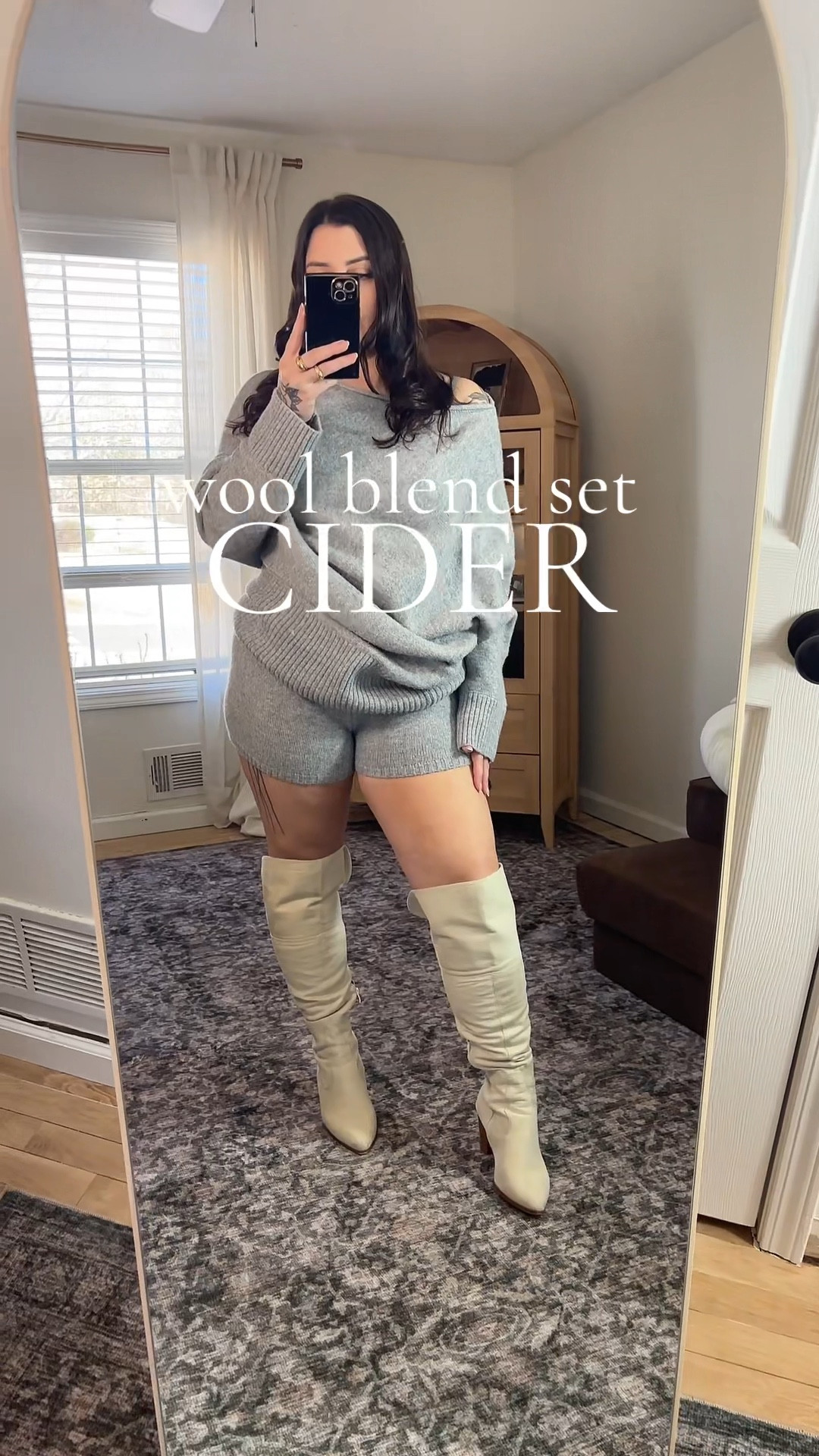 This cozy wool blend set is adorable, you can style it up or down. I’m in love with it. Perfect for lounging or going out with boots. It’s not itchy at all. @CIDER  

#womensset #loungeset #comfystyle #comfyoutfit #ciderhaul 

#LTKootd #LTKSeasonal #LTKMidsize