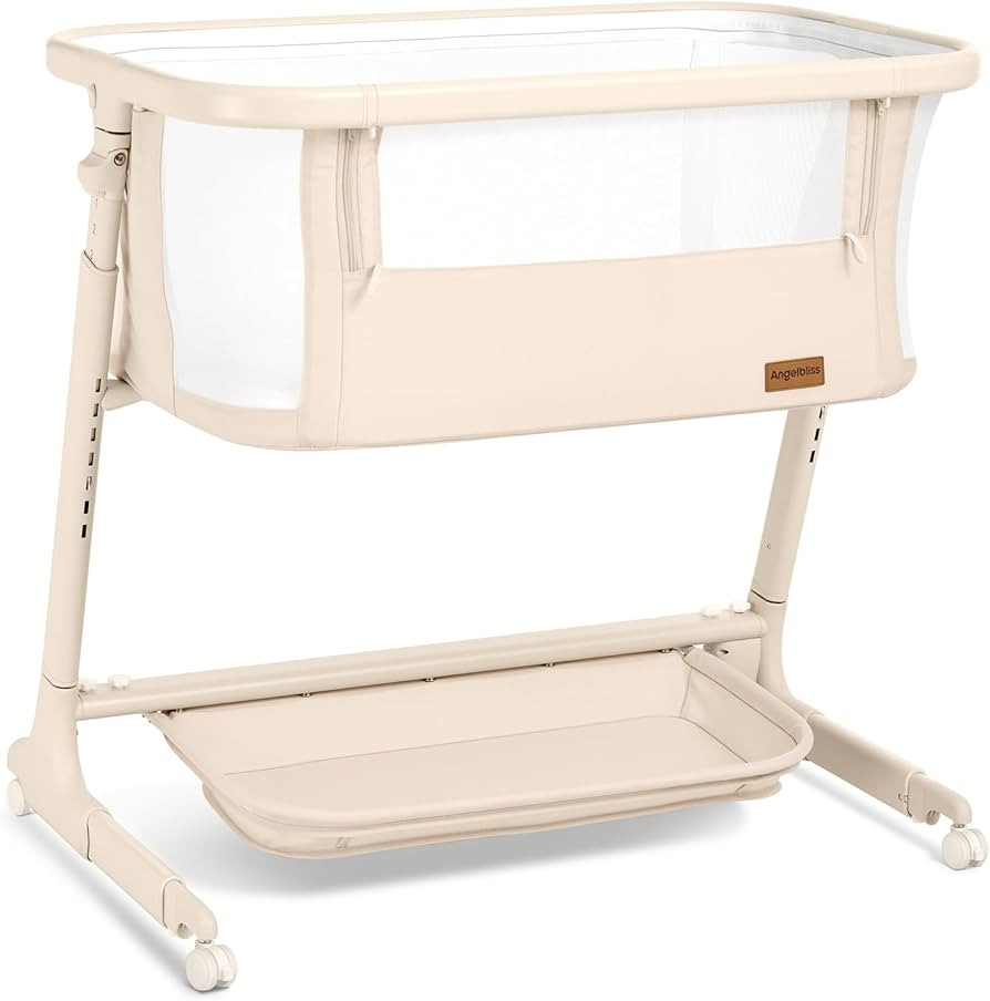 ANGELBLISS Electric Baby Bassinet Bedside Sleeper with Auto Rocking, Remote/Touch Control, 3 Time... | Amazon (US)