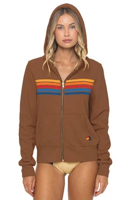 5 STRIPE HOODIE - CINNAMON | Aviator Nation