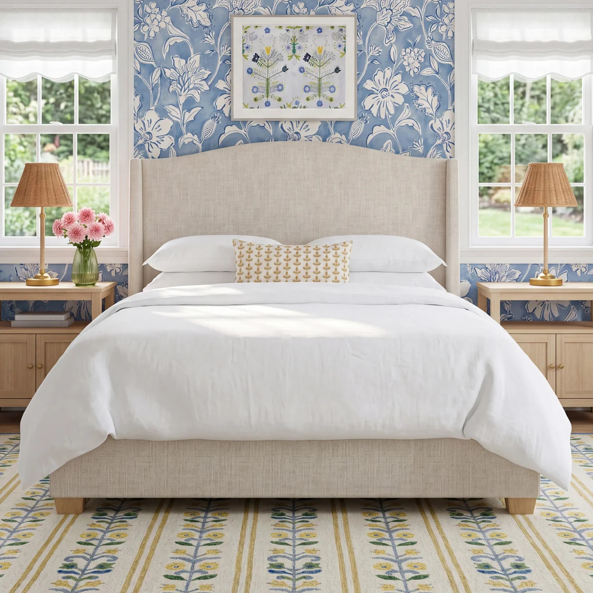 Allis Upholstered Wingback Bed | Wayfair North America