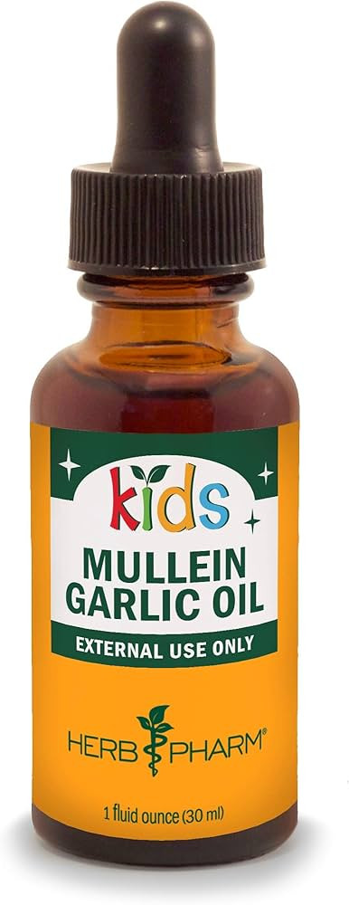Herb Pharm Kids Mullein and Garlic Oil, 1 Fl Oz, Calendula, Garlic, Mullein, St. John's Wort, Oli... | Amazon (US)