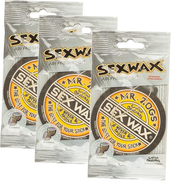 Sex Wax Air Freshener (3-Pack, Coconut) (Limited Edition) | Amazon (US)