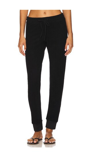 Michael Lauren Ona High Waisted Sweatpant in Black. - size S | Revolve Clothing (Global)