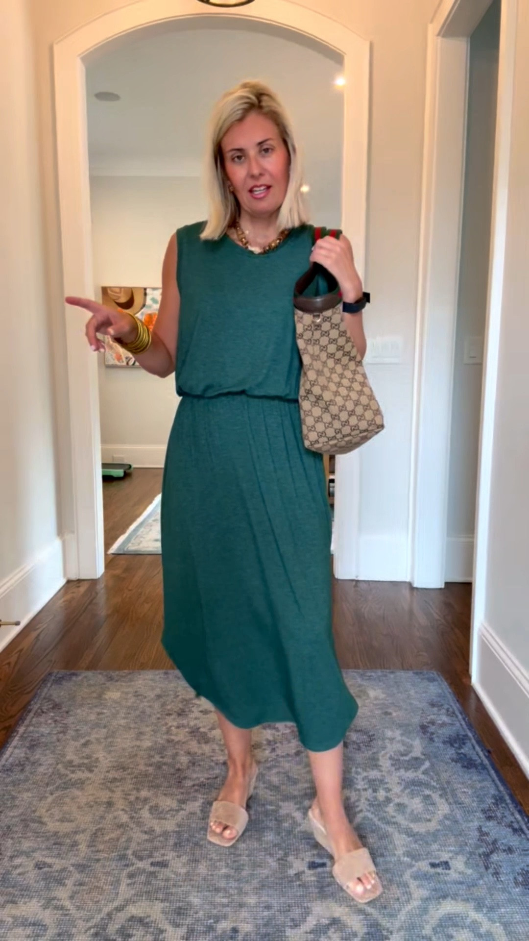 You are going to love & live in this dress! Perfect dress to throw on and go. I’m in small dress and 8 wedges tts. 

Codes: 
*Cupshe  - mixandmatch15 for 15% off orders $70+
*Allie + Bess - Catherine20
*Erin McDermott - mixandmatch

#LTKdayinmylife #LTKSeasonal #LTKOver40