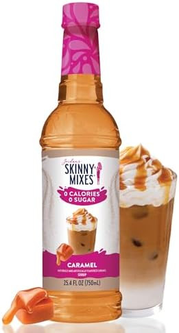 Jordan's Skinny Syrups Sugar Free Coffee Syrup, Caramel Flavor Drink Mix, Zero Calorie Flavoring ... | Amazon (US)