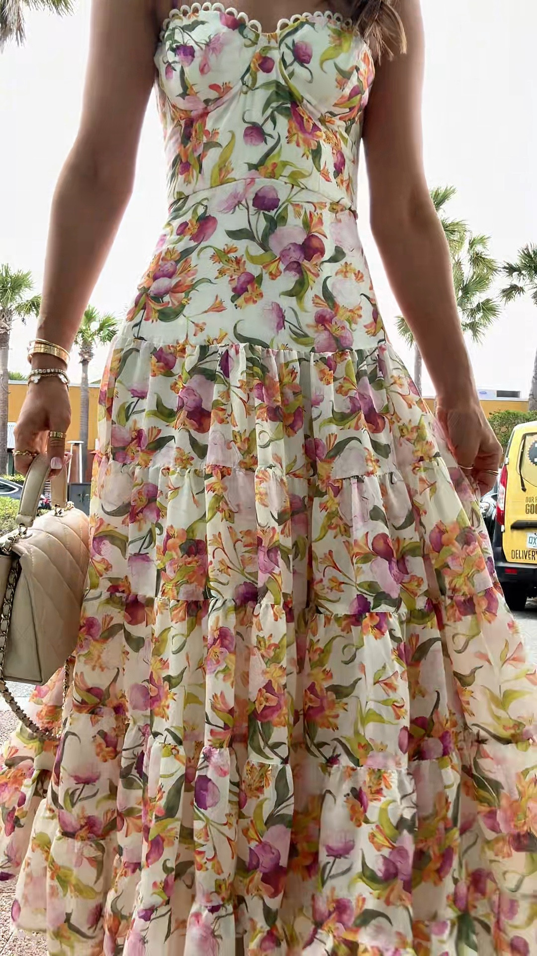 Floral midi dress in XS. Wedding shower dress. Baby shower dress. Mother’s Day dress. Spring dress. Summer dress. Vacation dress. 

#LTKMothersDay #LTKTravel #LTKWedding