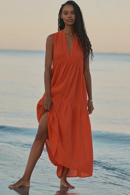 The Kallie Flowy Maxi Dress | Anthropologie (US)