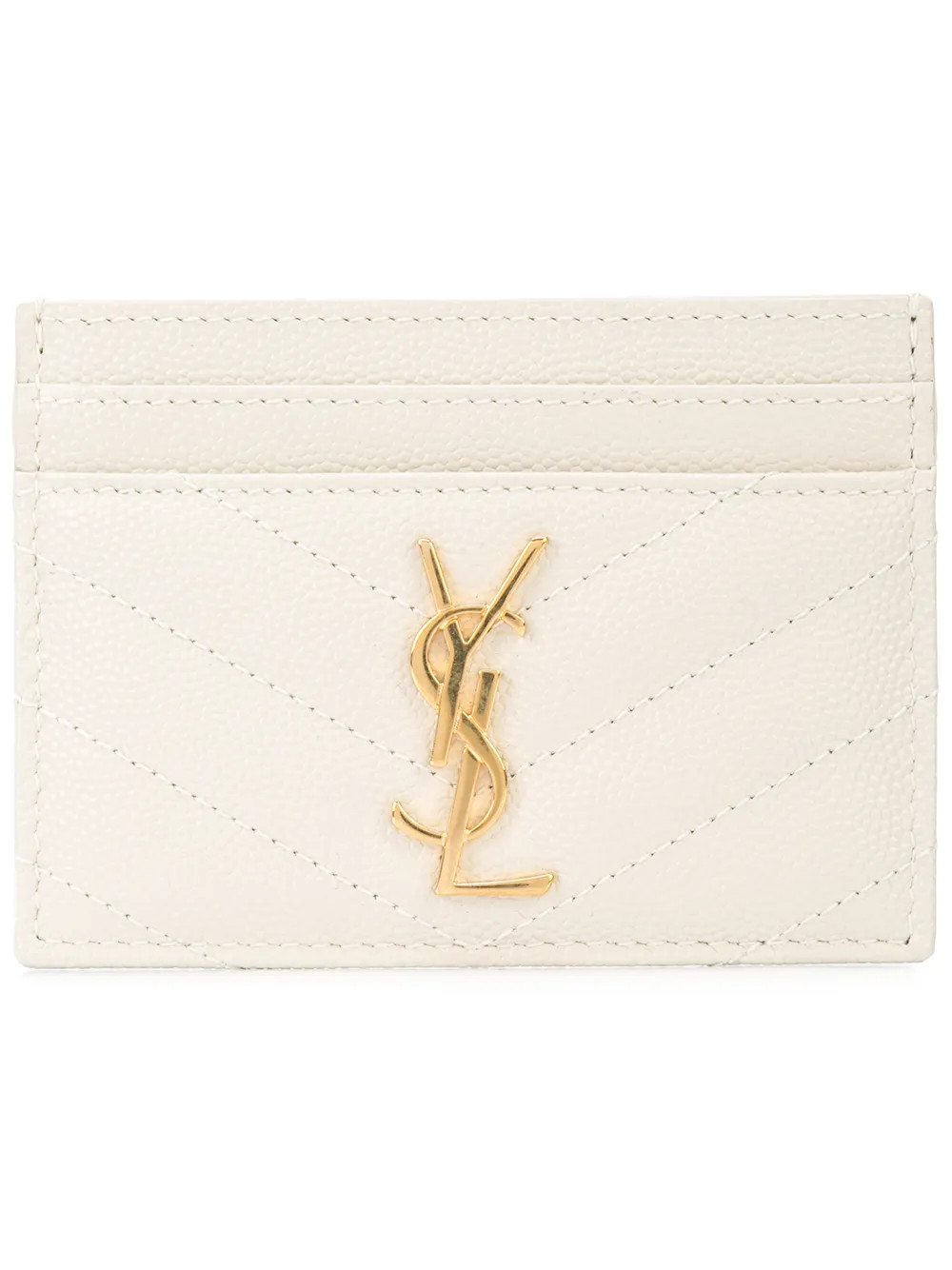 Saint Laurent Monogram Quilted Cardholder - Farfetch | Farfetch Global