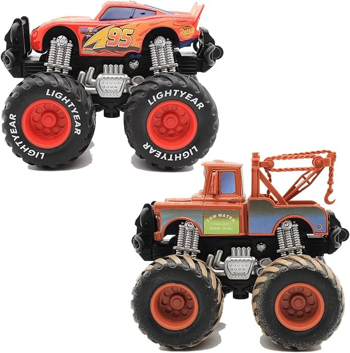 Cars Giant Wheels ，Cars Die-cast Vehicles Toys Set ，Suitable for Ages 3 and UP (2PCS) | Amazon (US)