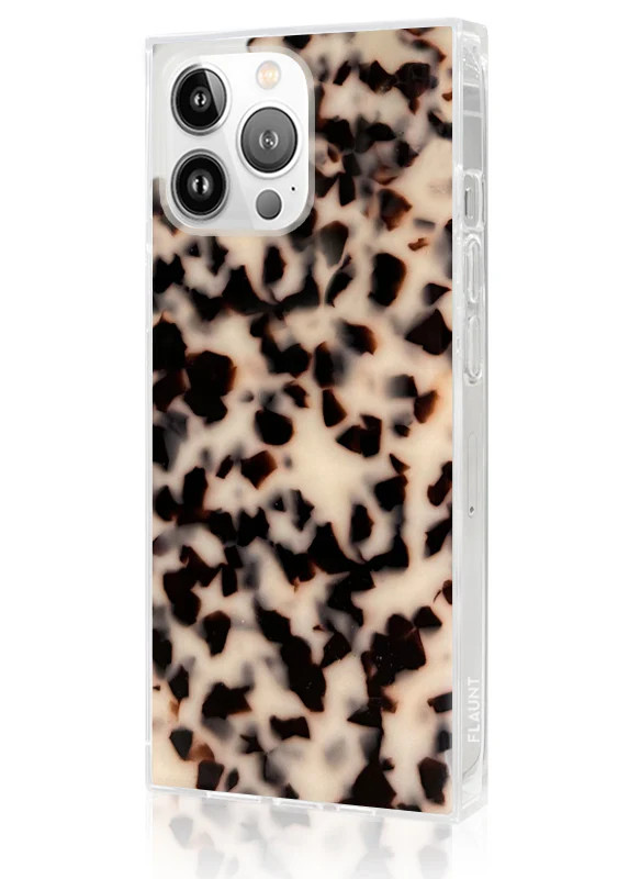 SQUARE® Blonde Tortoise Shell iPhone Case | FLAUNT