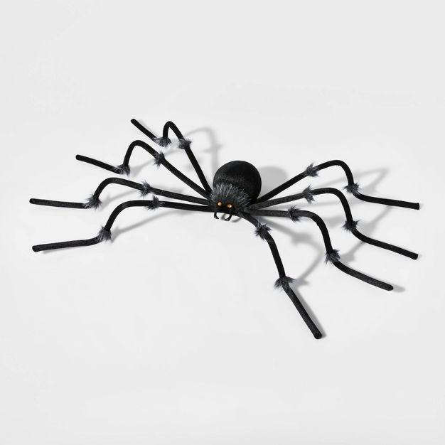 50&#34; Plush Spider Black Halloween Decorative Prop - Hyde &#38; EEK! Boutique&#8482; | Target