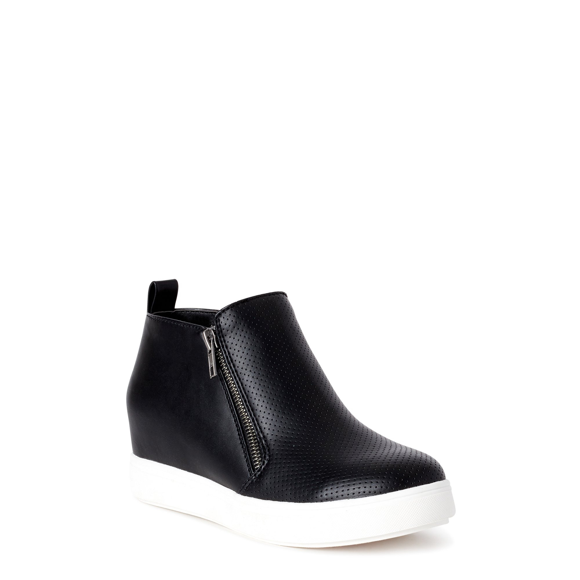 Time and Tru Sneaker Wedge Bootie (Women's) (Wide Width Available) | Walmart (US)