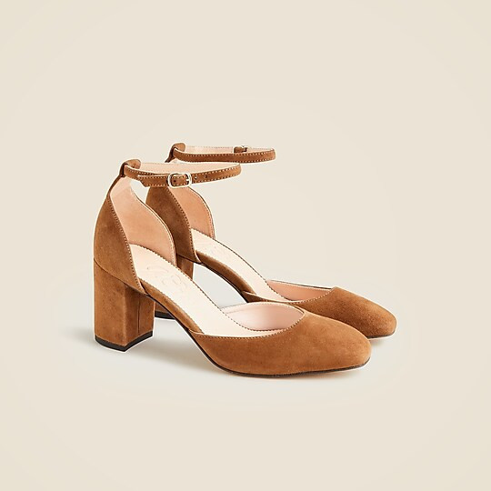 Maisie ankle-strap heels in Italian suede | J. Crew US