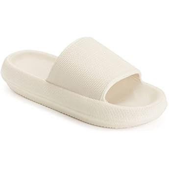 welltree Slides for Women Men Pillow Slippers Non-Slip Bathroom Shower Sandals Soft Thick Sole In... | Amazon (US)
