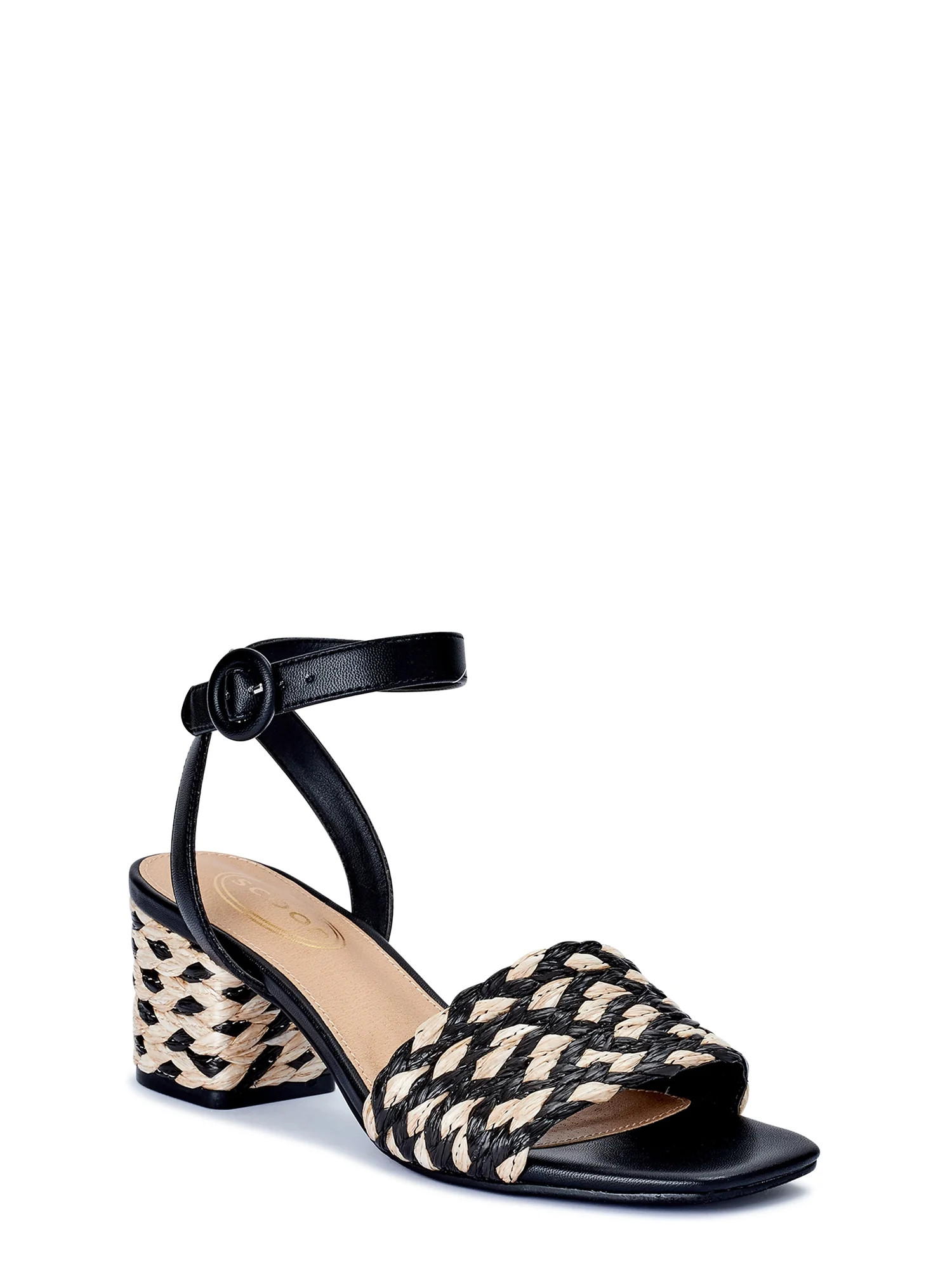 Scoop Women's Jute Wrapped Block Heel Sandal | Walmart (US)