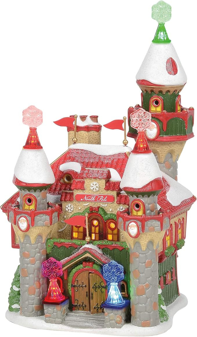 Department 56 North Pole Village Santa's Snowflake Palace Lit Building, 10.51 Inch, Multicolor | Amazon (US)