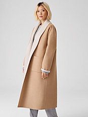 Doubleface Wool Cashmere Shawl Collar Coat | Eileen Fisher