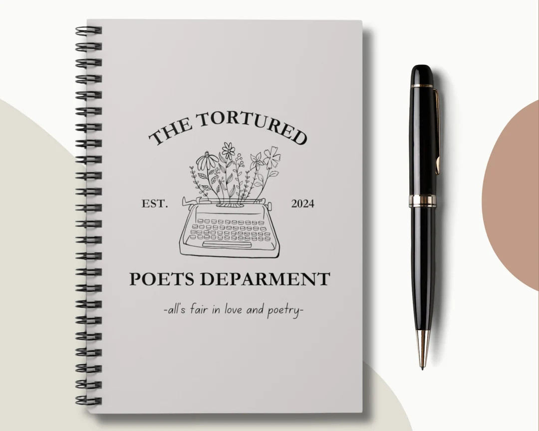 The Tortured Poets Department TTPD Spiral Notebook Ruled Line - Etsy | Etsy (US)