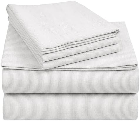 California Design Den Yarn Dyed Flannel King Sheets Deep Pocket Set with Extra Depth - Made in Po... | Amazon (US)