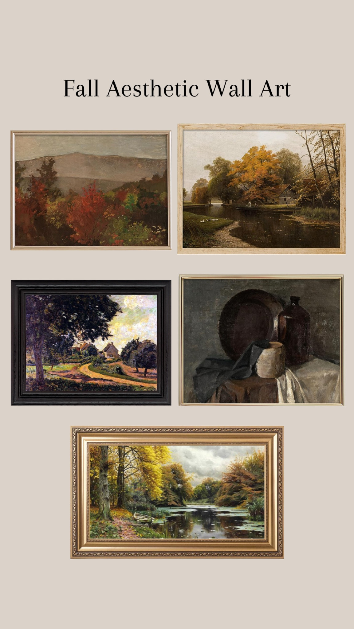 Fall Aesthetic Wall Art #fallwallart #wallart #art #gallerywall #falldecor #homedecor

#LTKstyletip #LTKSeasonal #LTKhome