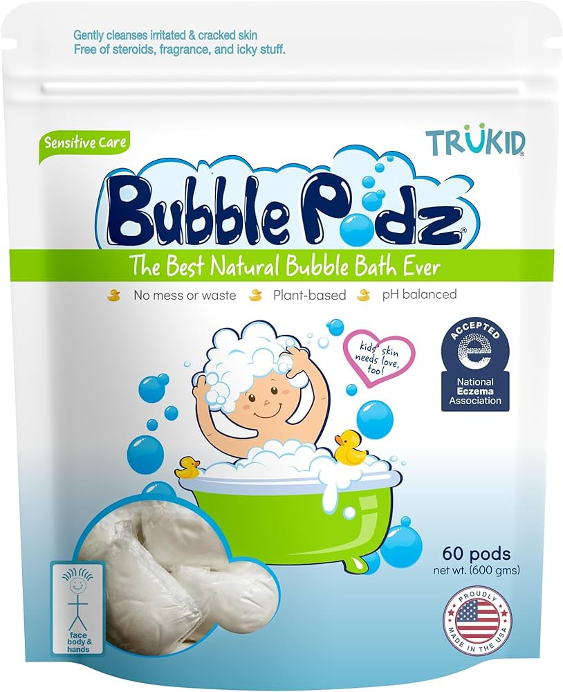 TruKid Bubble Podz Bubble Bath for Baby & Kids, NEA-Accepted for Eczema, Gentle Refreshing Colloi... | Amazon (US)