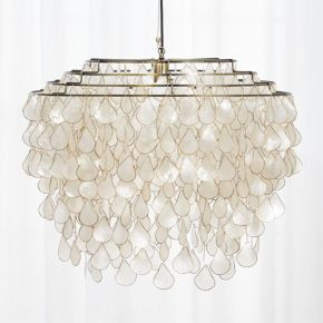 teardrops capiz chandelier | CB2