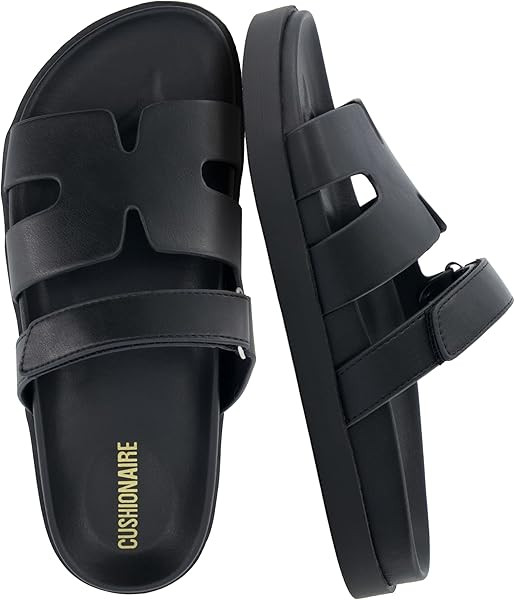 CUSHIONAIRE Estate Womens Sandals with Cut-Out Band & Adjustable Strap with Memory Foam, Summer S... | Amazon (US)