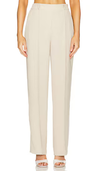 Crepe Trouser in Tahini | Revolve Clothing (Global)