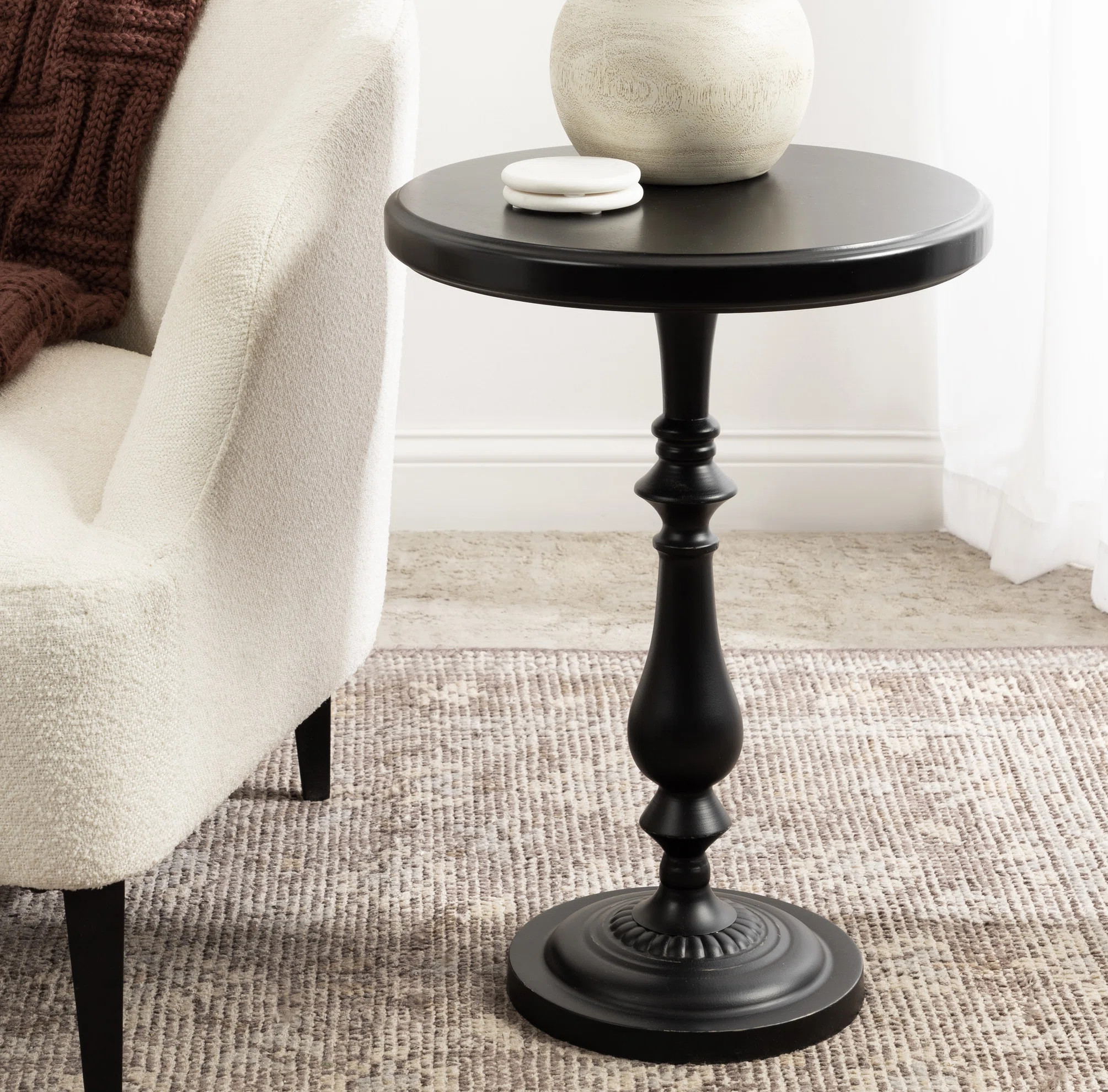 Alcott Hill Anssi Wood And Metal Side Table 18X18x25 | Wayfair North America