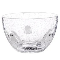 Way to Celebrate Halloween Ghost Charm Clear Glass Dip Bowl | Walmart (US)
