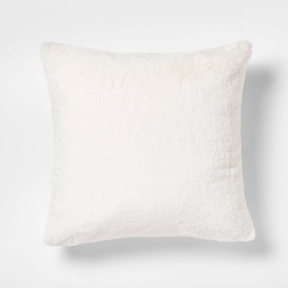 Faux Rabbit Fur Throw Pillow - Threshold™ | Target