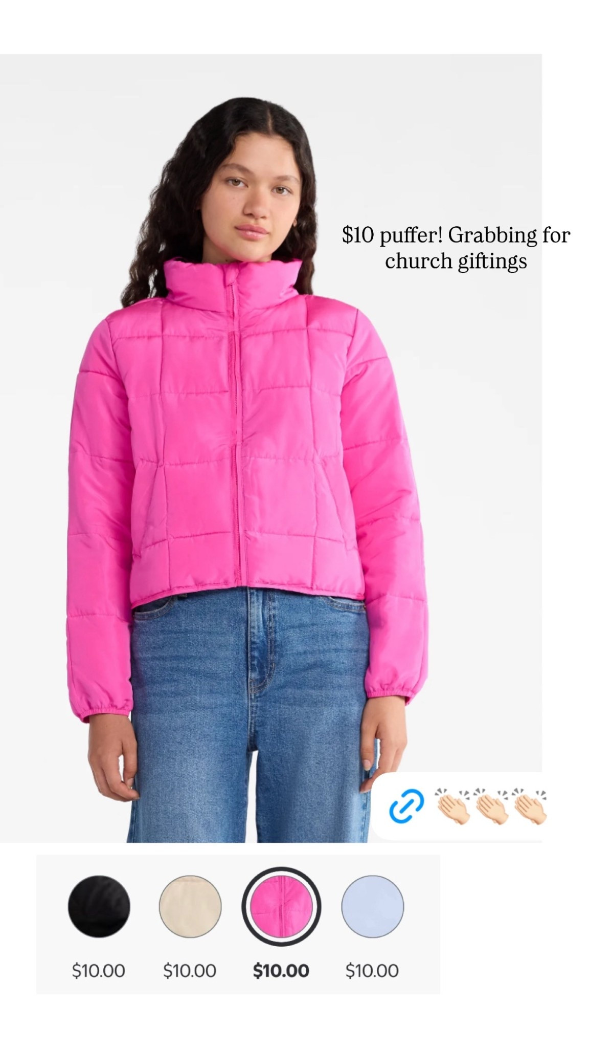 $10 Walmart puffer jacket! 4 colors ✨

#LTKHoliday #LTKGiftGuide #LTKCyberWeek